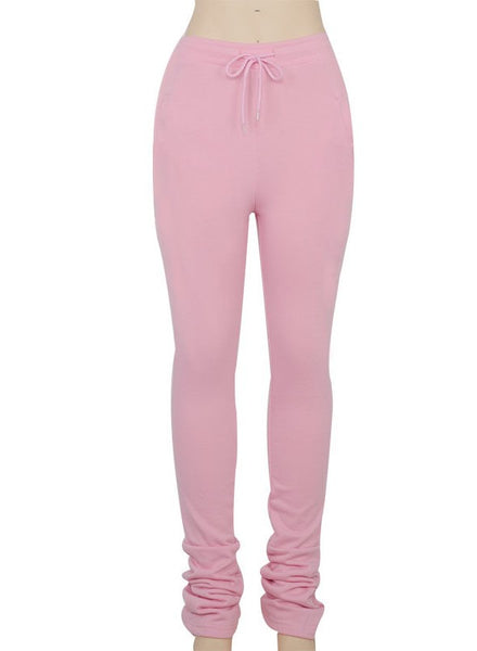 Custom Pink Stacked Pants