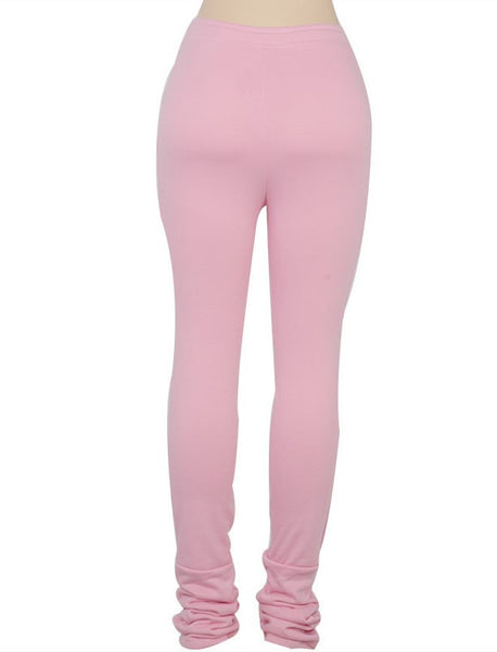 Custom Pink Stacked Pants